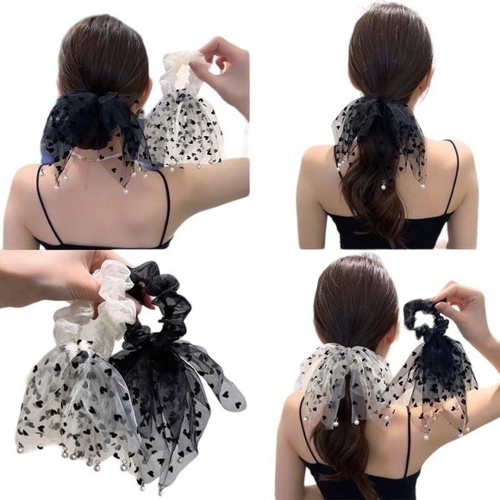 Pearl tassels Scrunchies Hair Bands for Women or Girls